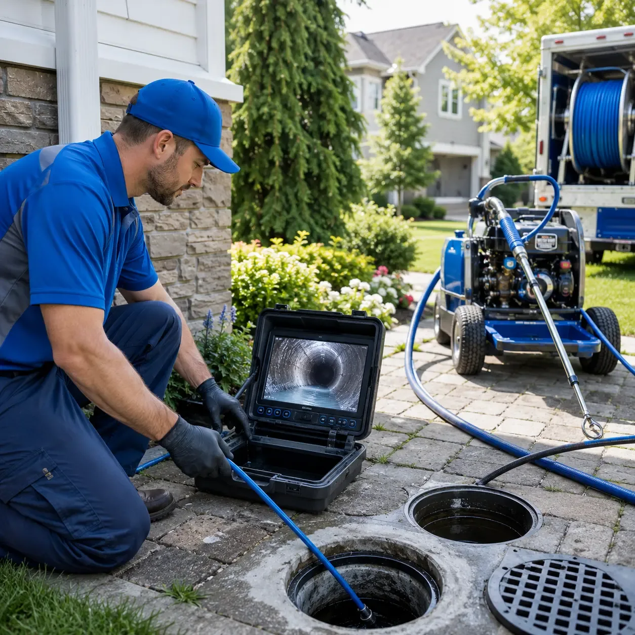 Outdoor drain cleaning professionals serving Kyles Ford, TN